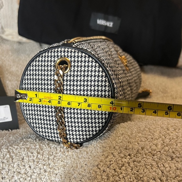 NWT Versace Houndstooth Mini Barrel Bag BRAND NEW - Picture 15 of 16